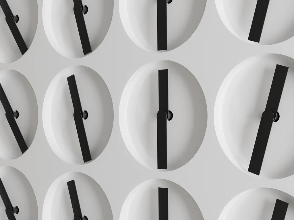 Watch Wall Clock S-White - Image 3